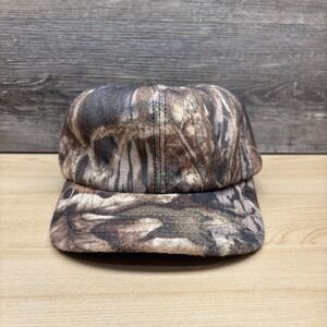Northwest Territory Hat Cap Fitted Medium Brown Camo Hunting Fleece Ear Flaps